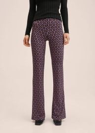 Retro print trousers -  Women   USA at MANGO