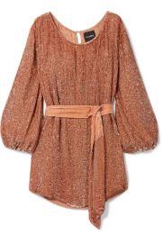 Retrof  te - Grace velvet-trimmed sequined satin mini dress at Net A Porter