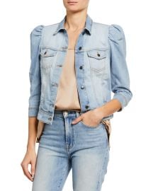 Retrofete Ada Puff-Sleeve Denim Jacket at Neiman Marcus