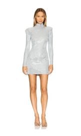 Retrofete Aisling Embellished Dress In Metallic Dove Silver at Revolve