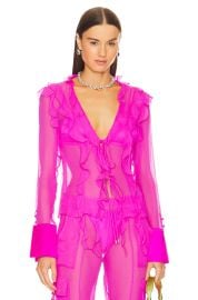 Retrofete Aviva Silk Blouse at Revolve