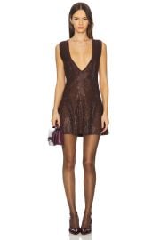 Retrofete Bastet Embellished Dress In Espresso at Revolve