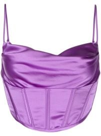 Retrofete Celia corset-style Crop Top - at Farfetch