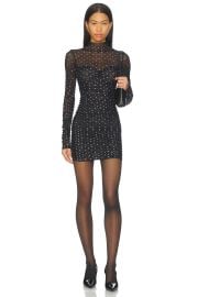 Retrofete Cossette Embellished Dress In Black Silver at Revolve