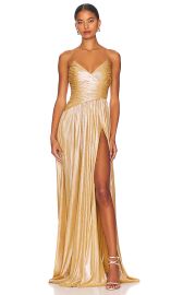 Retrofete Doss Dress in Champagne Gold at Revolve