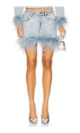 Retrofete Elvie Skirt In Indigo Feather at Revolve