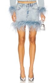 Retrofete Elvie Skirt In Indigo Feather at Revolve