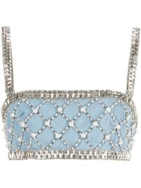 Retrofete Jezebel Embellished Denim Top - at Farfetch