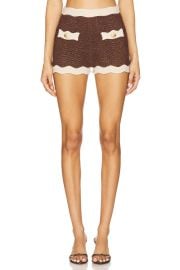 Retrofete Kait Knit Short In Metallic Chestnut Bone at Revolve