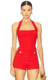 Retrofete Leslie Knit Top In Metallic Geranium at Revolve