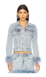 Retrofete Libby Jacket In Indigo Feather at Revolve