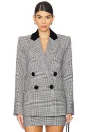Retrofete Lucina Blazer In Black White at Revolve