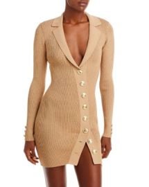 Retrofete Mimi Metallic Ribbed Knit Mini Dress Bloomingdales at Bloomingdales