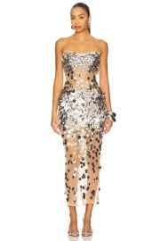 Retrofete Mischa Sequin Dress In Silver Nude at Revolve