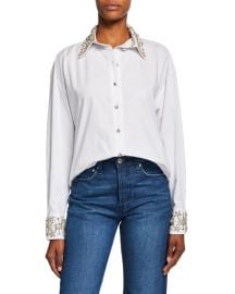 Retrofete Reagan Embellished Top at Neiman Marcus