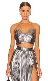 Retrofete Sophia Top In Gunmetal at Revolve