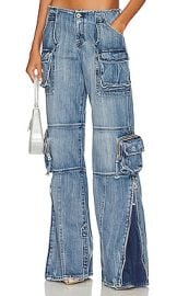 Retrofete Tammy Cargo Jean In Sea at Revolve