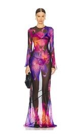 Retrofete Vienna Silk Dress In Hibiscus at Revolve