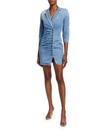 Retrofete Willa Button-Front Denim Mini Dress at Neiman Marcus