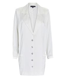 Retrofte Blake Relaxed Silk Blazer Mini Dress at Intermix