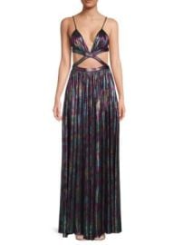 Retrofte Metallic Cutout Gown on SALE at Saks Off 5th