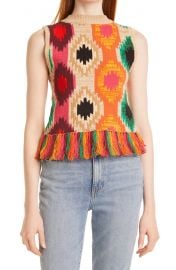 Reva Fringe Knit Shell at Nordstrom