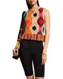 Reva Fringe Shell Top at Neiman Marcus