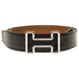 Reverse Logo Belt at Hermes