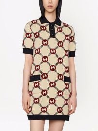 Reversible Interlocking G polo dress by Gucci at Gucci