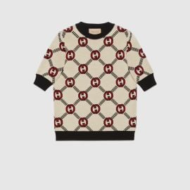 Reversible Interlocking G wool sweater at Gucci