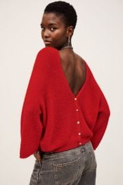 Reversible Sweater Isaac Red US at ba&sh