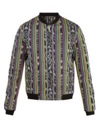 Reversible striped cotton-blend bomber jacket at Matches