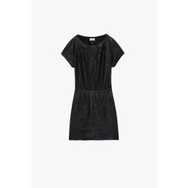 Rexa Crinkled Leather Dress at Zadig & Voltaire