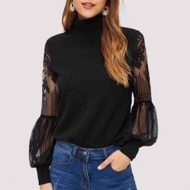 Reyna Puff Sleeve Sweater at Sonja