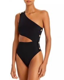 Rhea Cutout One Shoulder One Piece Swimsuit at Bloomingdales