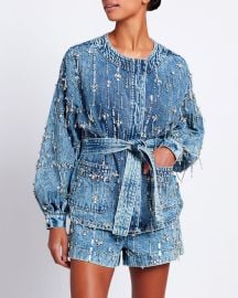 Rhinestone Beaded Jacket at Patbo