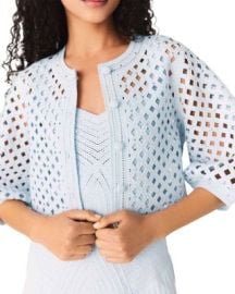 Rhinestone Crochet Cardigan at Bloomingdales