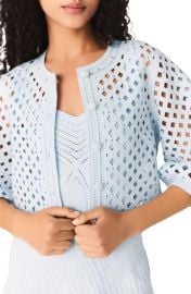 Rhinestone crochet cardigan at Nordstrom
