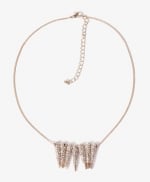 Rhinestone spiked necklace at Forever 21