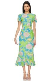 Rhode Lulani Dress In Blue Psychedelic Flower at Revolve