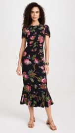 Rhode Lulani Dress in Ink Morlaix Fleur Grande at Shopbop