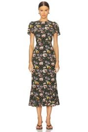 Rhode Lulani Floral Print Midi Dress in Blossoming Canopy at Revolve