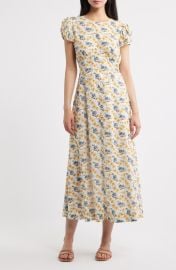 Rhodia Floral Organic Cotton Midi Dress at Nordstrom