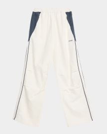 Rhude Mens Ramona Contrast Piping Linen Track Pants at Neiman Marcus