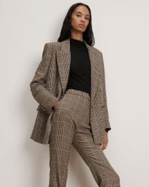Rhys Houndstooth Dickey Jacket in Black amp Beige Multi at Veronica Beard