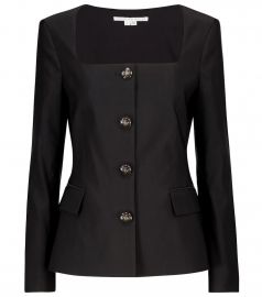 Ria stretch-shantung jacket at Mytheresa