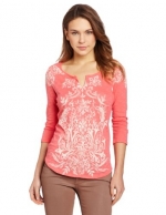 Riad tee by Lucky Brand in Calypso Coral at Amazon