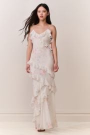 Rialto Floral Bow Print Maxi Dress at LoveShackFancy