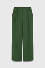 Rialto Wool Blend Wide-Leg Trousers Juniper Green - Welcome to the Fold LTD at The Fold London