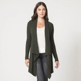 Rib Drape in Cypress at Autumn Cashmere